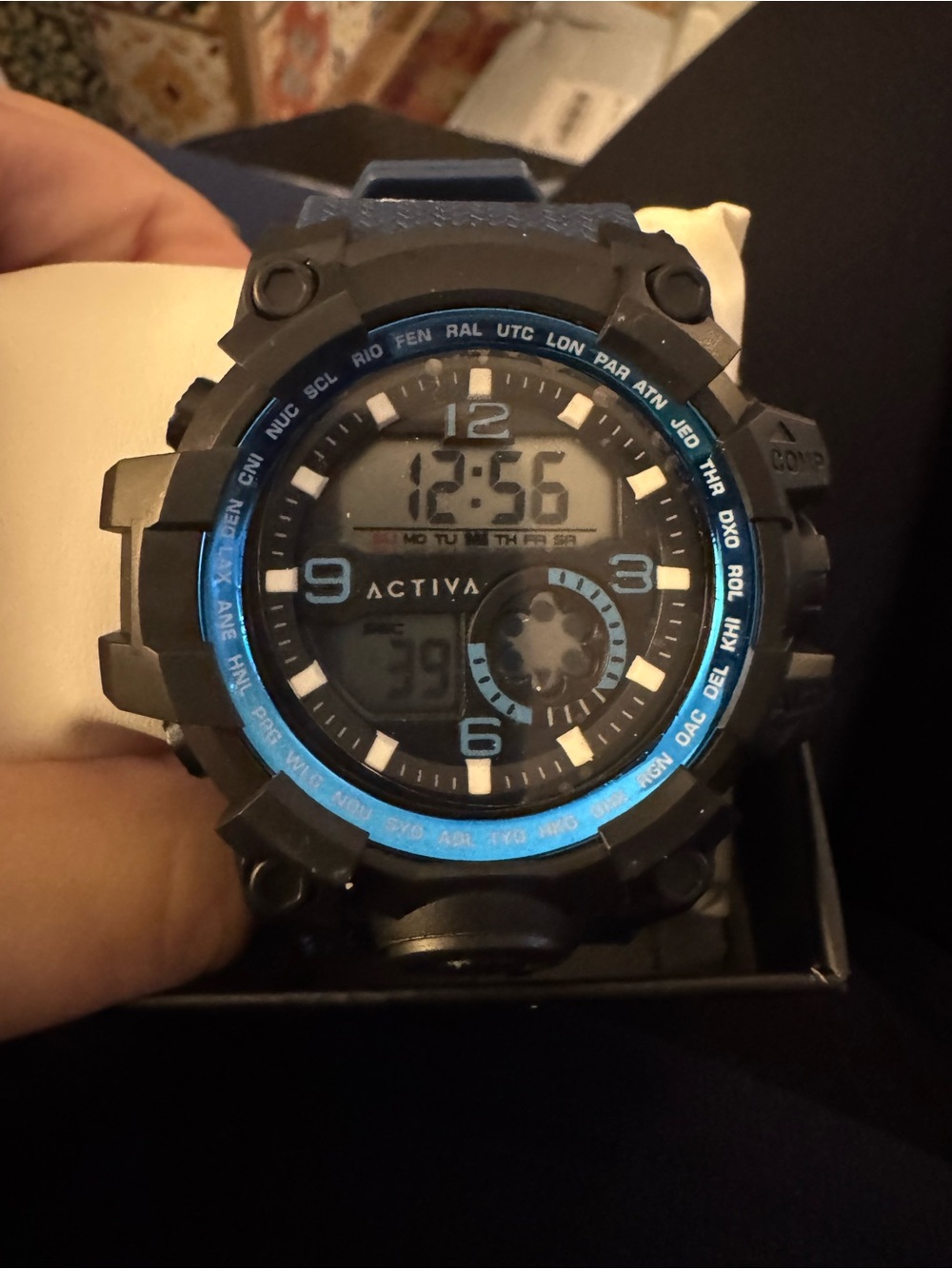 NWT Activa x Invicta Endurance X ACW435-003 Men’s Digital Watch Blue Black Camo